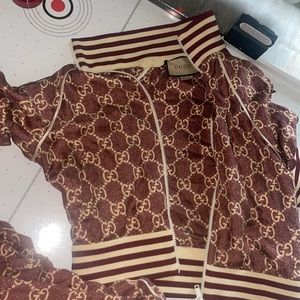 GUCCI GG SUPREME PRINT SILK JACKET